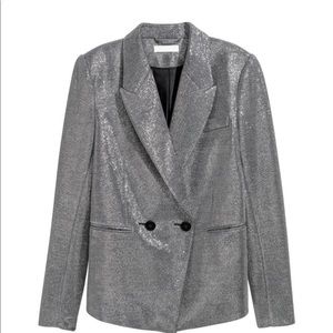 NWT H&M Silver Blazer